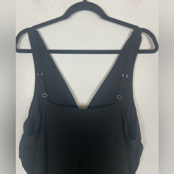 Jones New York Nightgown Black Chiffon Size XL Lace Trim Chemise Feminine Sexy - Picture 4 of 9